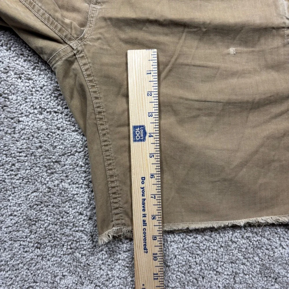 Polo Ralph Lauren Mens Drill Khaki GI Fit Military Carpenter Shorts 33 Brown